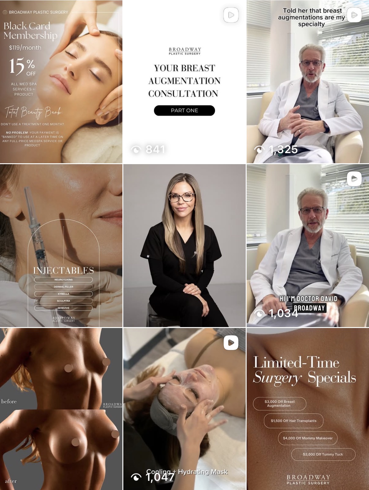 Broadway Plastic Surgery Group Instagram feed
